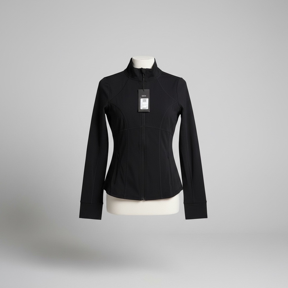 Fabletics Perfect Storm Train Jacket Black Full Zip Athletic Track Jacket M NWT